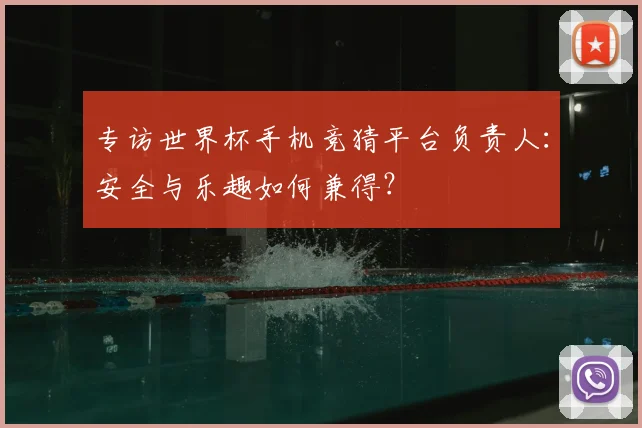 专访世界杯手机竞猜平台负责人:安全与乐趣如何兼得?